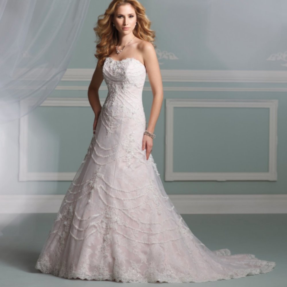 James Clifford Wedding Dress A-Line size 12 NWT